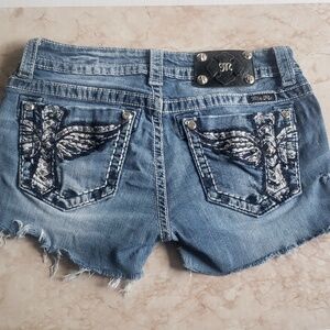Miss Me cut off blue d'en woman shorts size 28